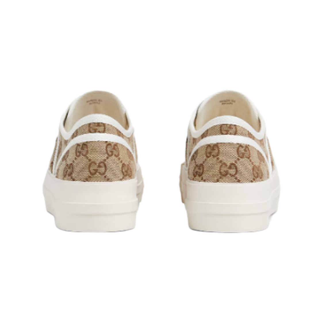 (W) 구찌 청키 스니커즈 베이지 브라운 오리지널 GG 캔버스((W) Gucci Chunky Sneakers Beige and Brown Original GG Canvas) - 3