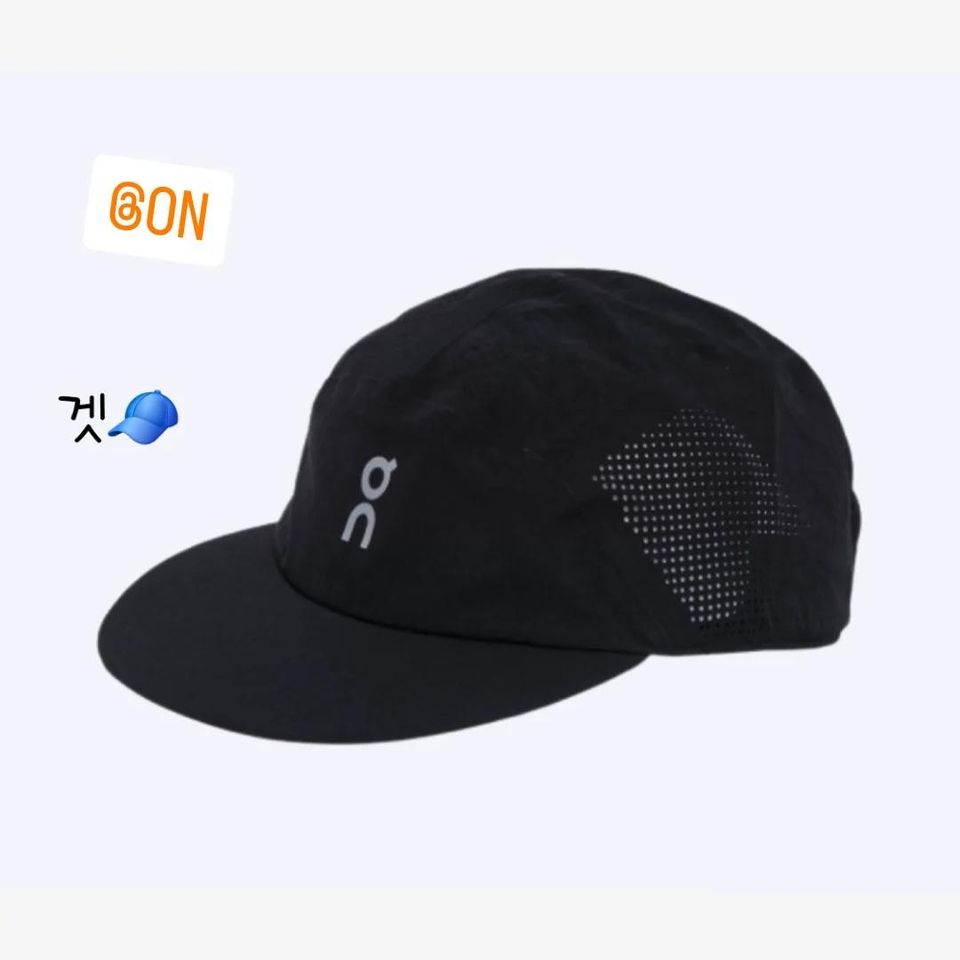 On Running Performance Cap Black 착용 스타일 - 1
