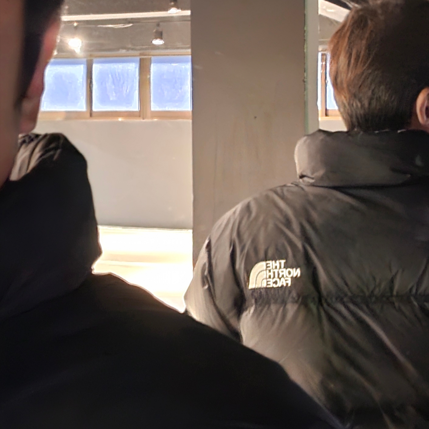 The North Face 1996 Eco Nuptse Jacket Black 착용 스타일
