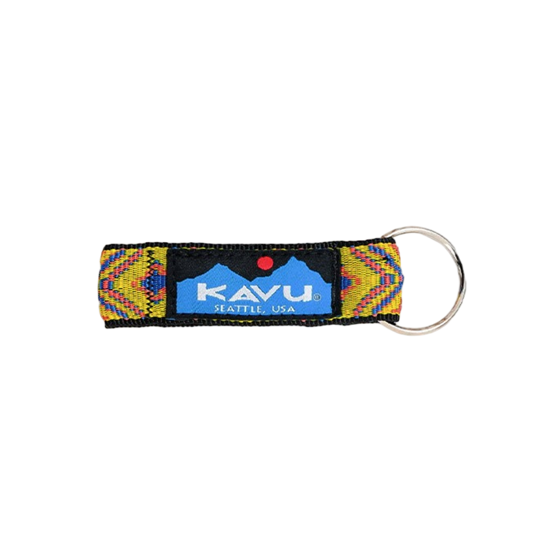 P0000EIS KAVU Key Chain Yellow Geo