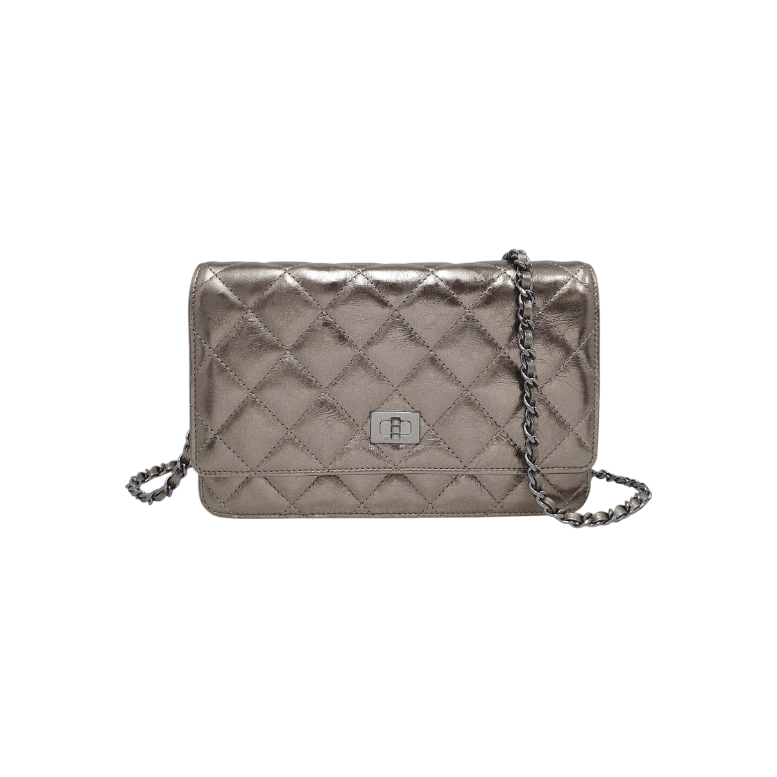 ITFLE4CQ4PLJ Chanel Metallic Bronze 2.55 WOC Chain Crossbody Bag