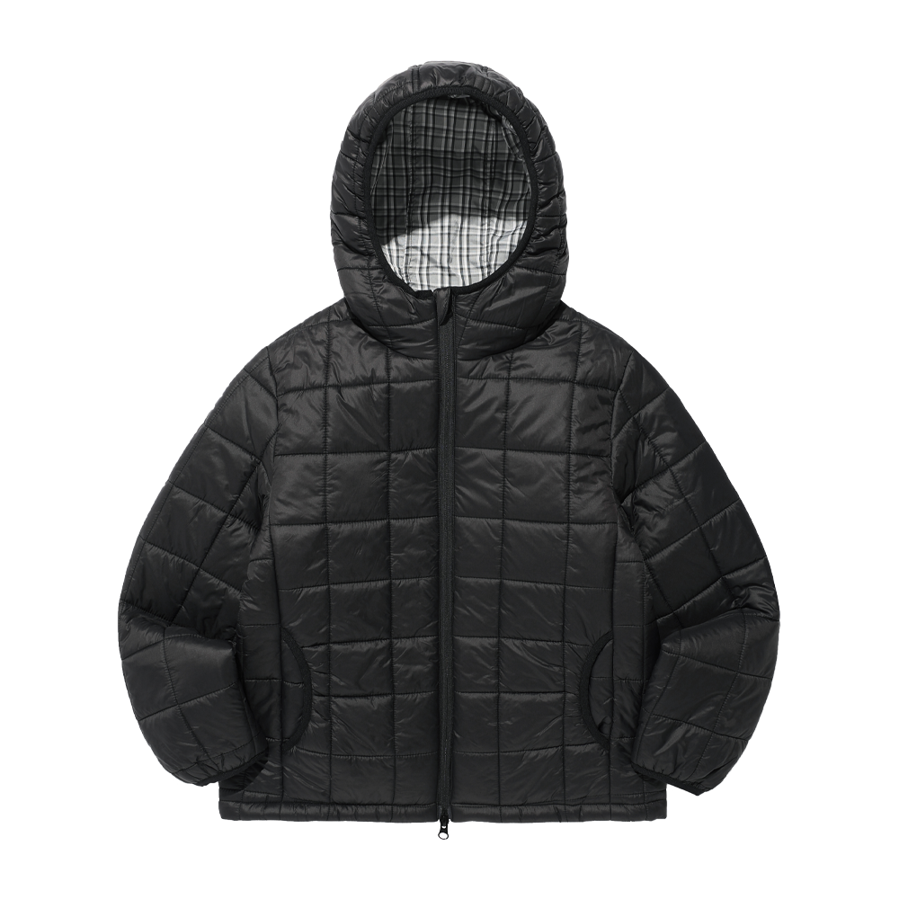 이스트쿤스트 아이케이 후드 패딩 자켓 블랙(ISTKUNST Ik Hood Padding Jacket Black)