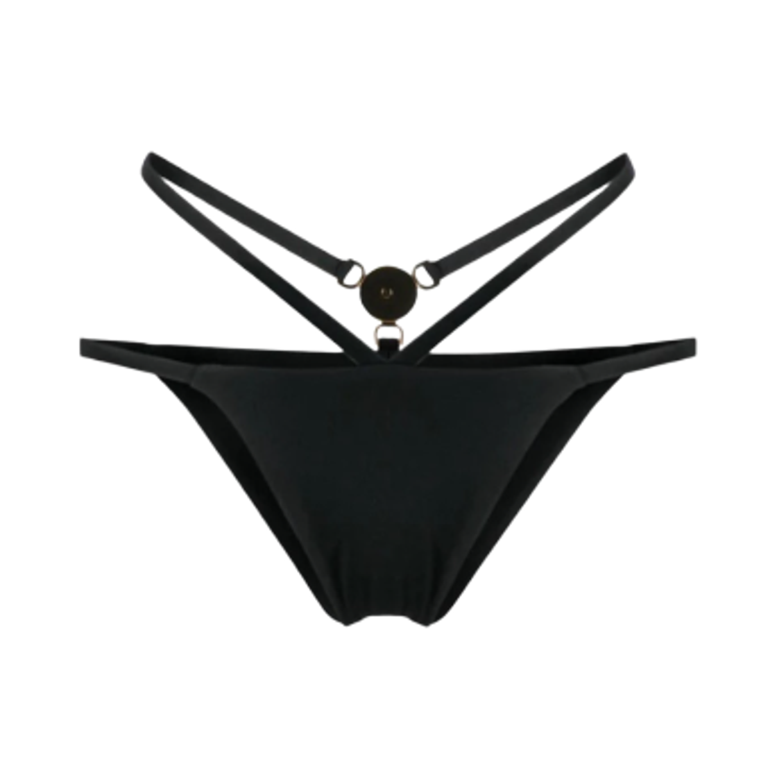 1012230-1A08812-1B000 (W) Versace 95 Strappy Bikini Bottom Black