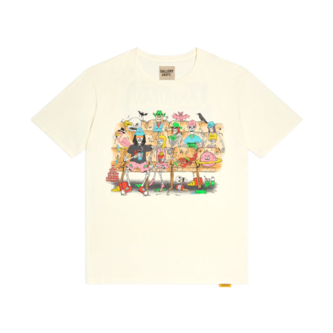 SBT-10252 Gallery Dept. Skeleton Beach Theater T-Shirt Light Archival White