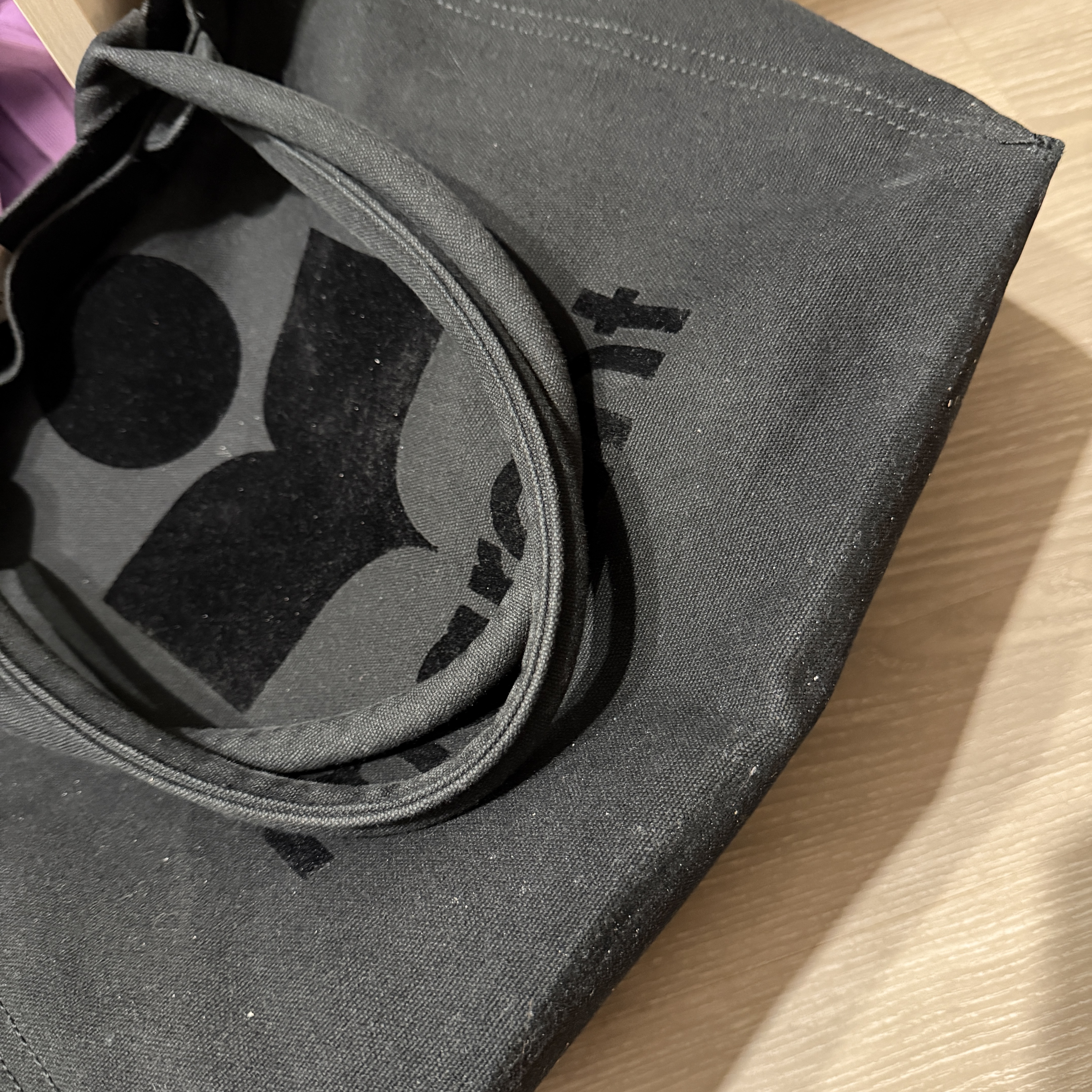 Isabel Marant Yenky Canvas Bag Black, Isabel Marant Small Yenky Logo Tote Bag Black 착용 스타일