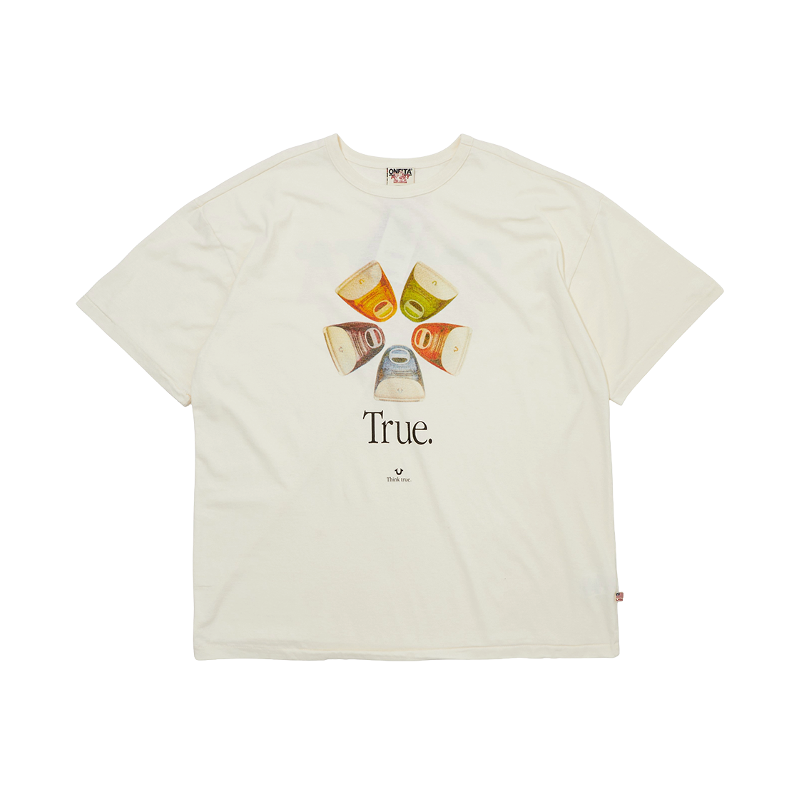 트루릴리젼 x 오네이타 iYUM 숏 슬리브 아이보리(True Religion x ONEITA iYUM SHORT SLEEVE_IVORY)