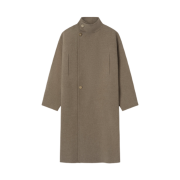 Fear of God Wool Cashmere Highneck Coat Walnut