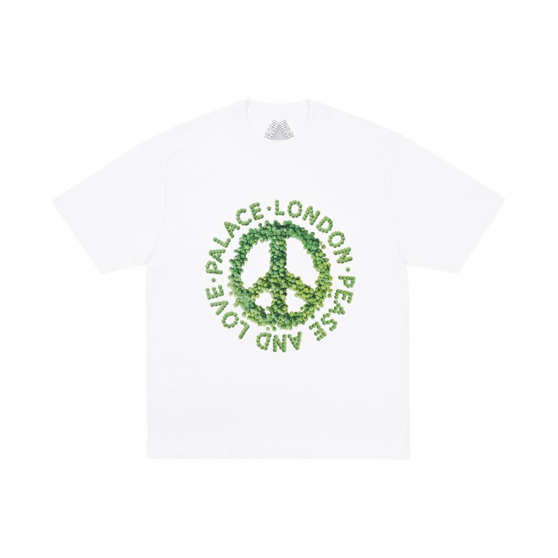 - Palace Pease and Love T-Shirt White - 25FW