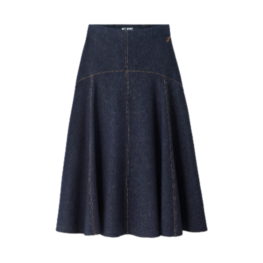 SKW00639AD0-0041-390 (W) Jacquemus The Triangle De Nimes Denim Skirt Dark Navy