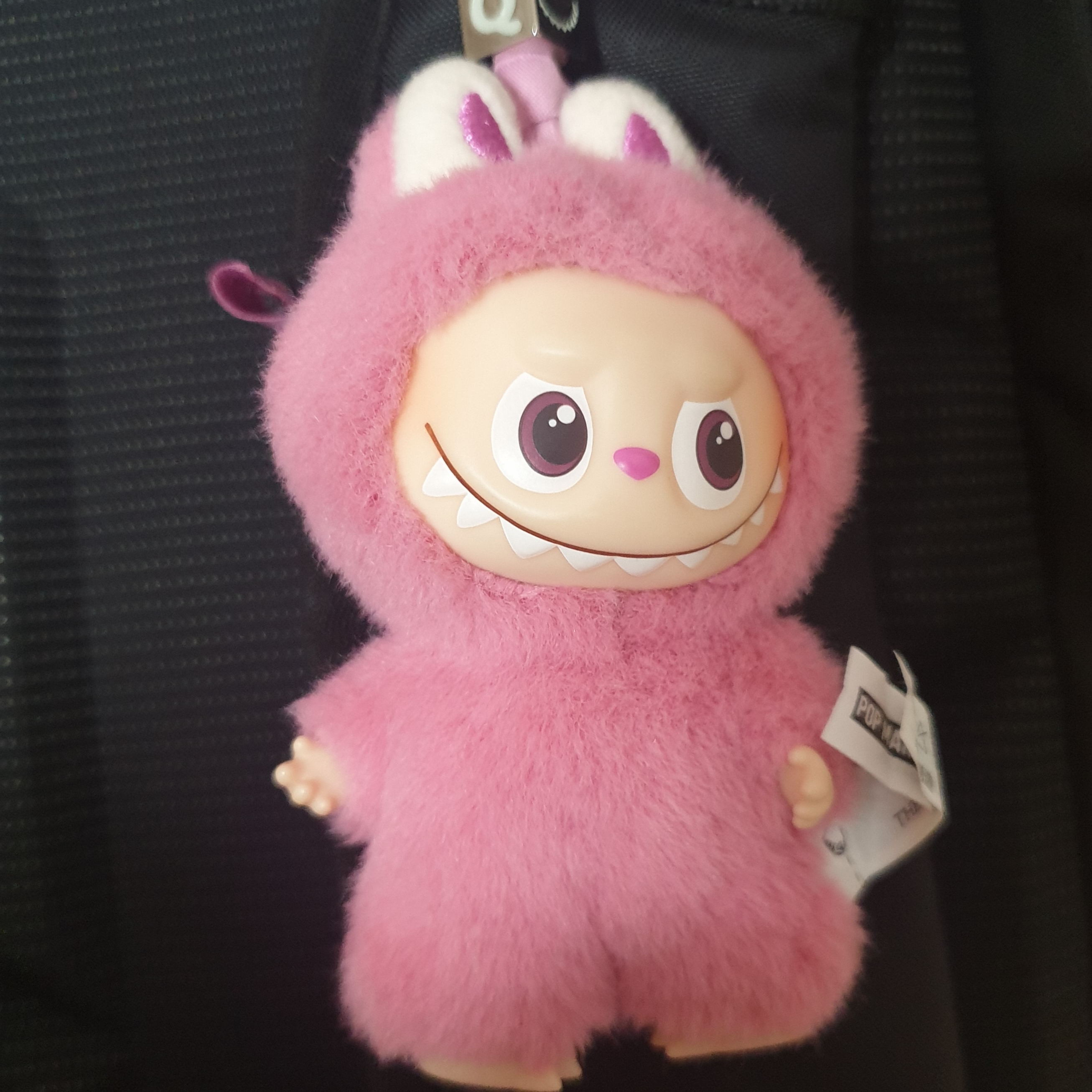 Pop Mart Labubu The Monsters Pin For Love Series Vinyl Plush Pendant (N-Z) N (Opened Case) 착용 스타일