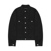 Junne J43 Structured Denim Trucker Jacket Black