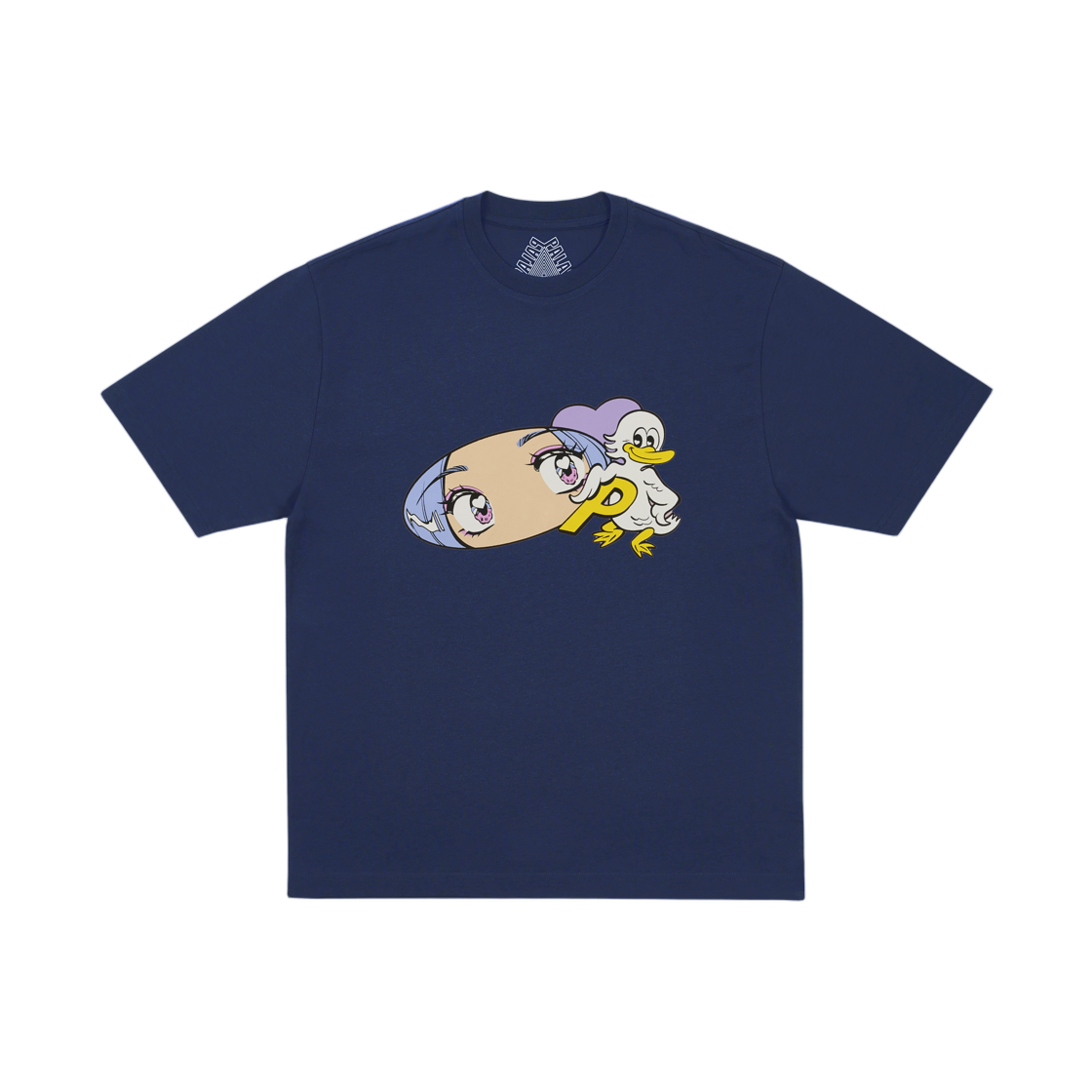 - Palace Rear View T-Shirt Navy - 25FW