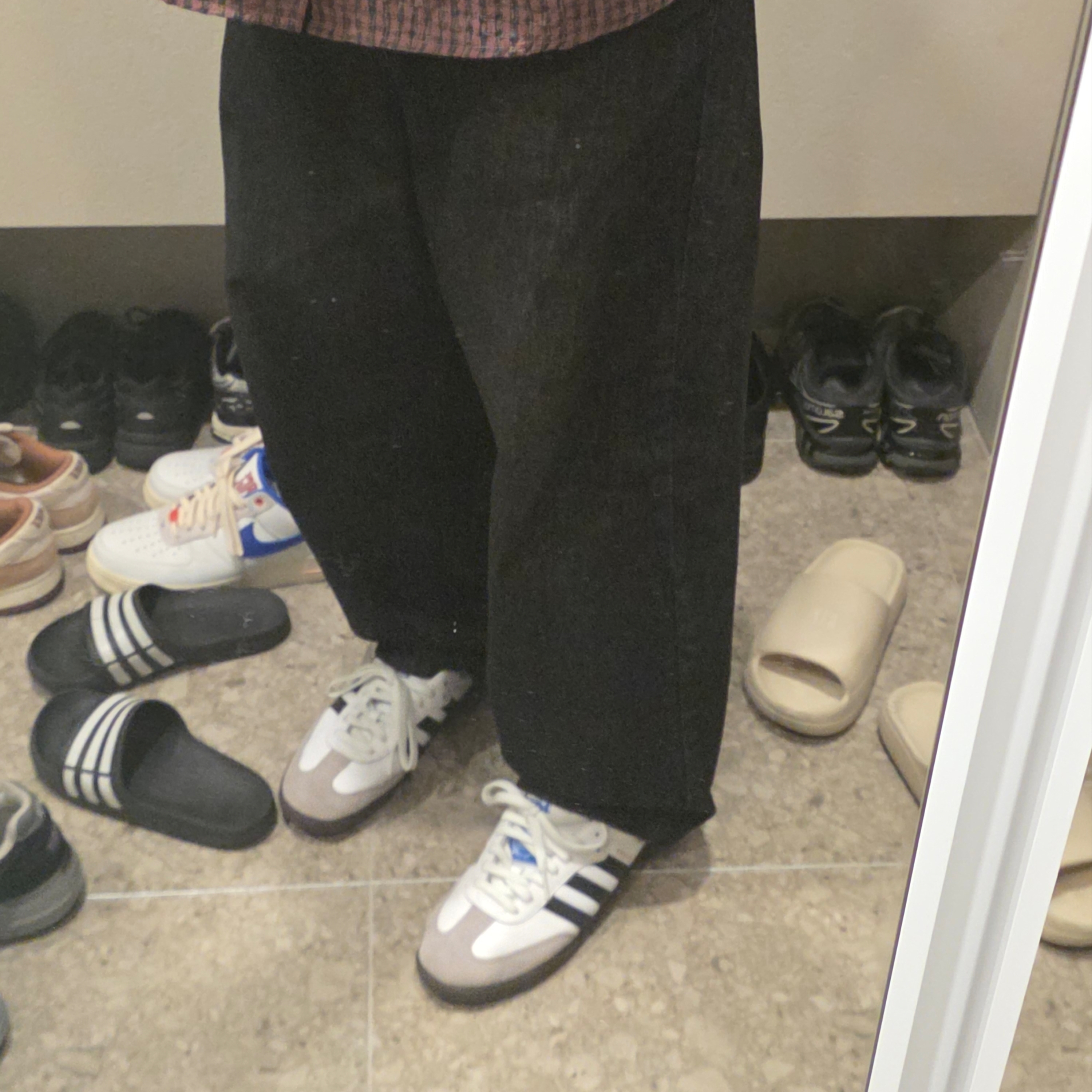 Adidas Samba OG Cloud White 착용 스타일