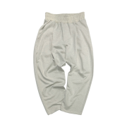 Undermycar Mu.145 Combi Waist Rib Wide Sweat Pants Oatmeal