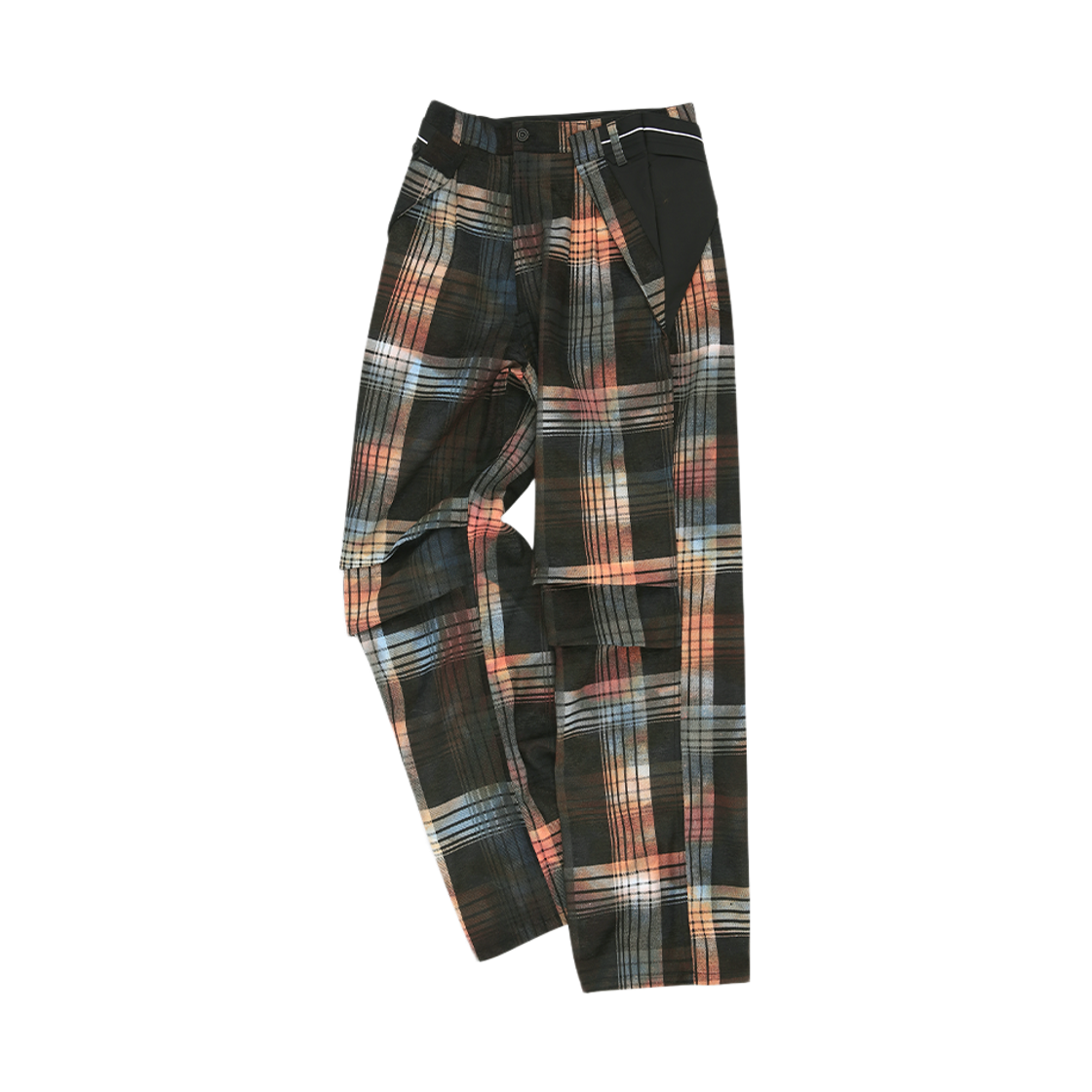 apa840m(MULTI) ADSB Andersson Bell Burn-Out Check Cut-Out Wrap Pants Multi