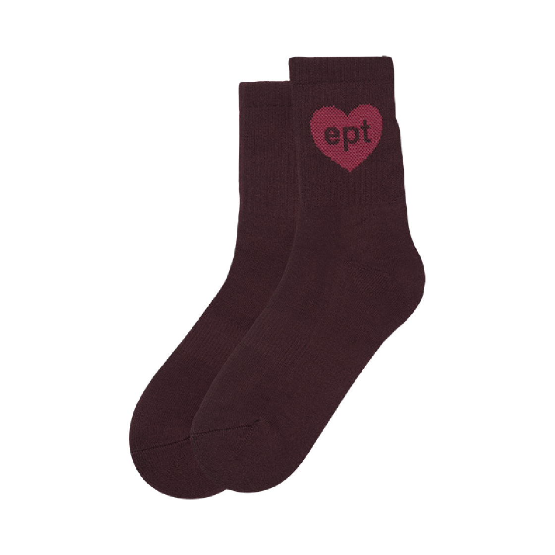 EP5FN3SO02801 EPT Heart Socks Burgundy