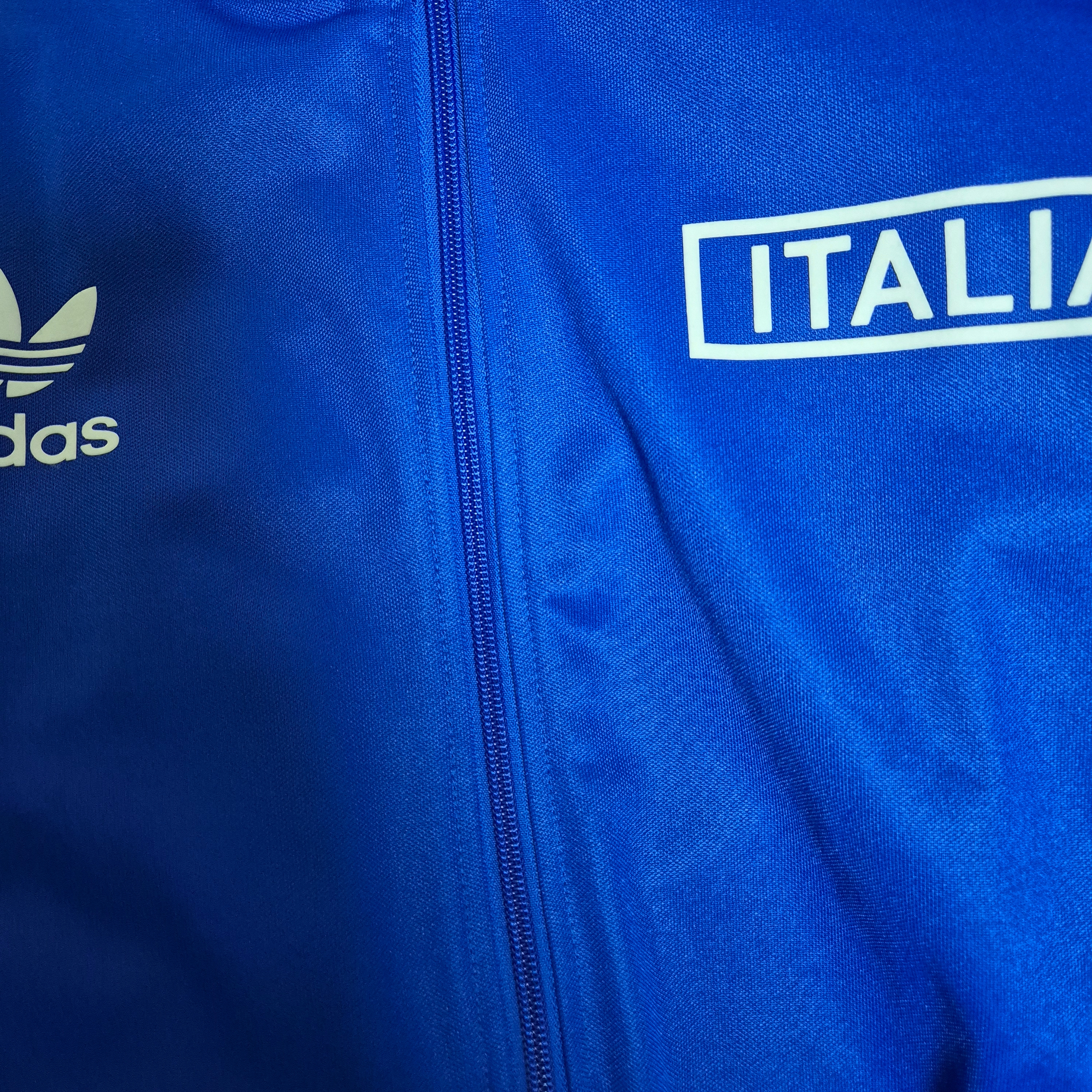 Adidas Italy Beckenbauer Track Top Royal Blue - KR Sizing 착용 스타일