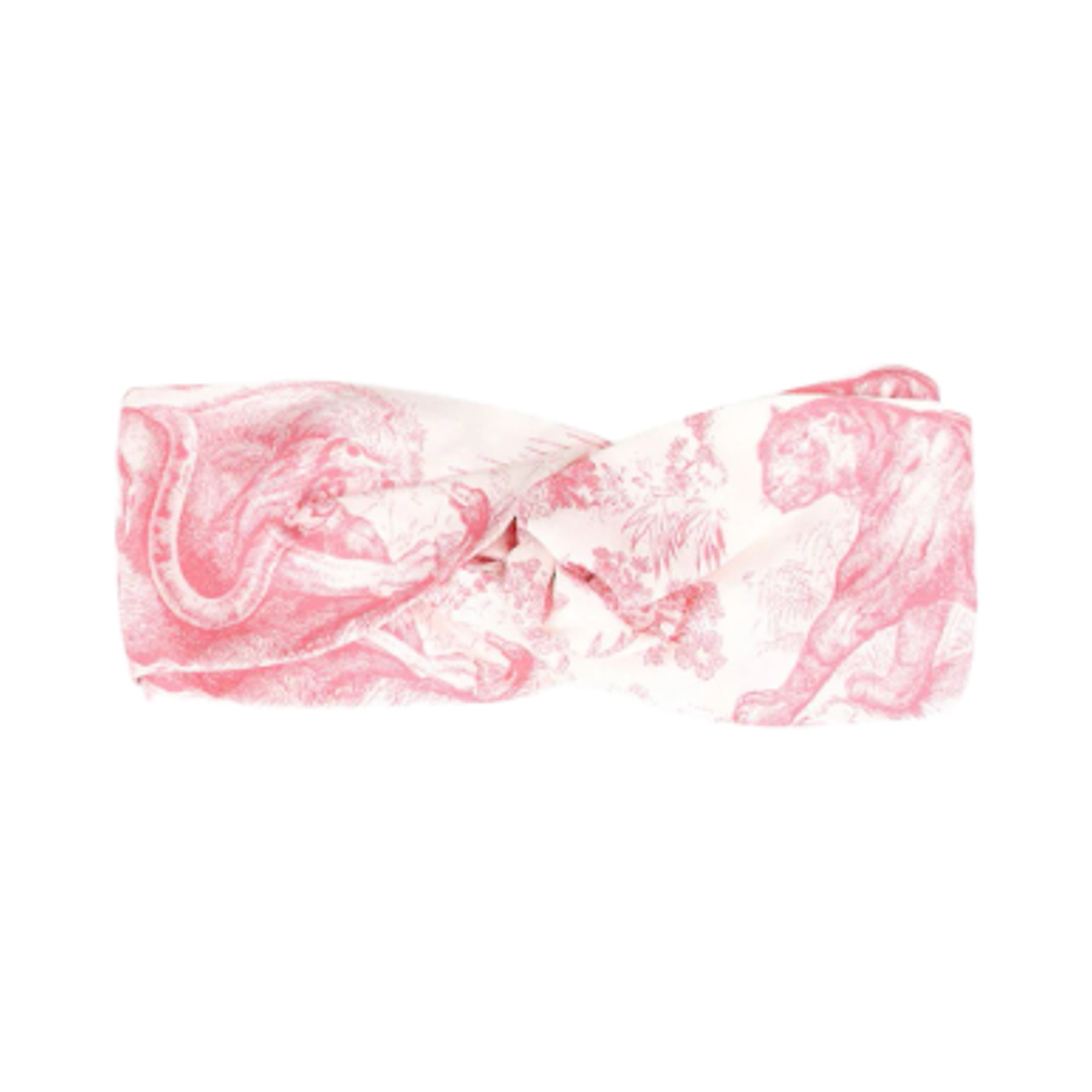 (W) 디올 트왈 드 주이 소바쥬 실크 스카프 핑크((W) Dior Toile De Jouy Sauvage Silk Scarf Pink)