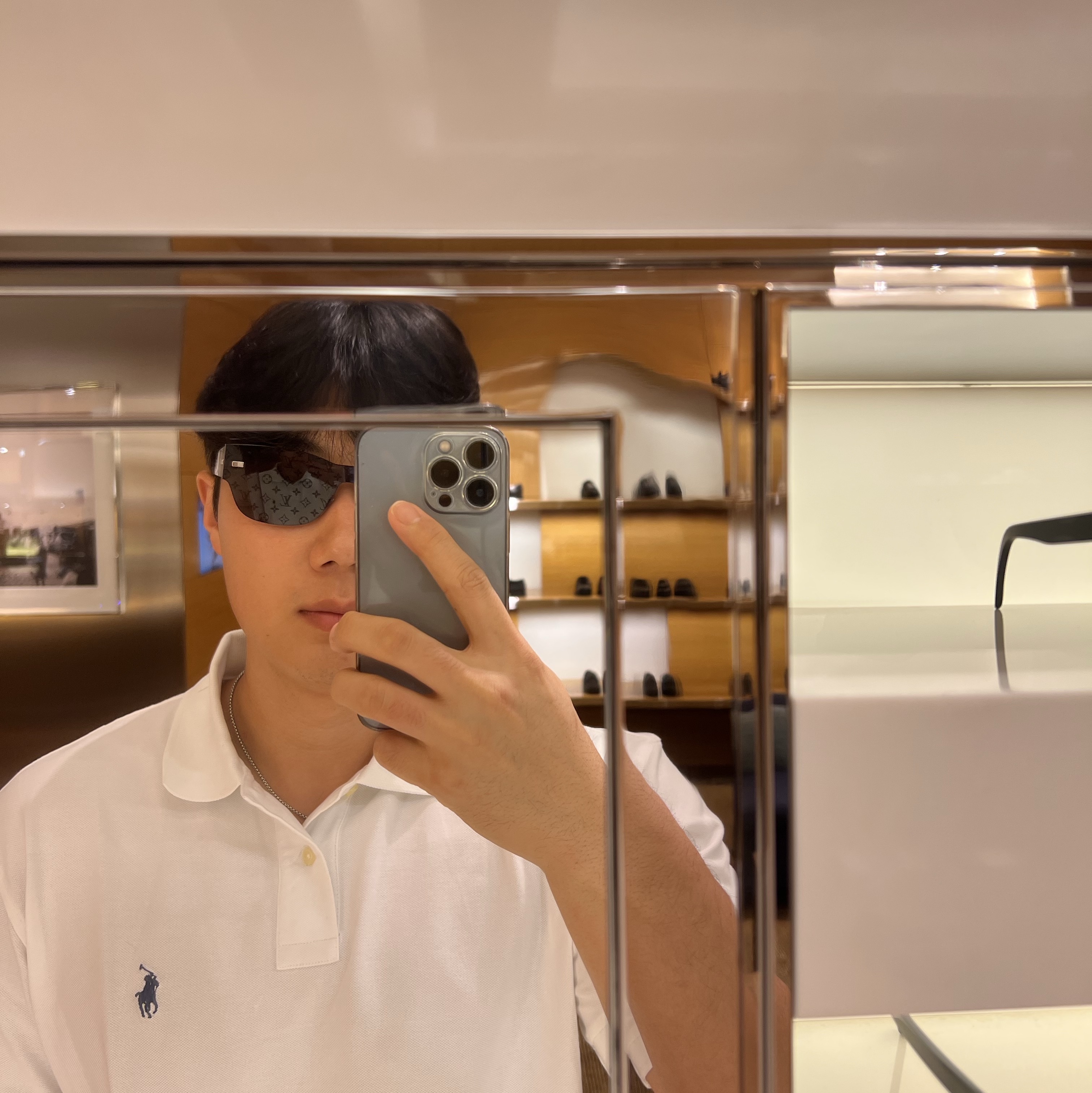 [20% 적립] [20% 적립] Polo Ralph Lauren Custom Slim Fit Mesh Polo Shirt White - 25FW 착용 스타일