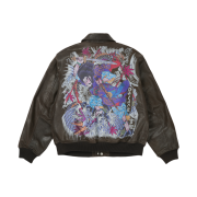 Palace Susanoo Leather Flight Jacket Brown - 25FW