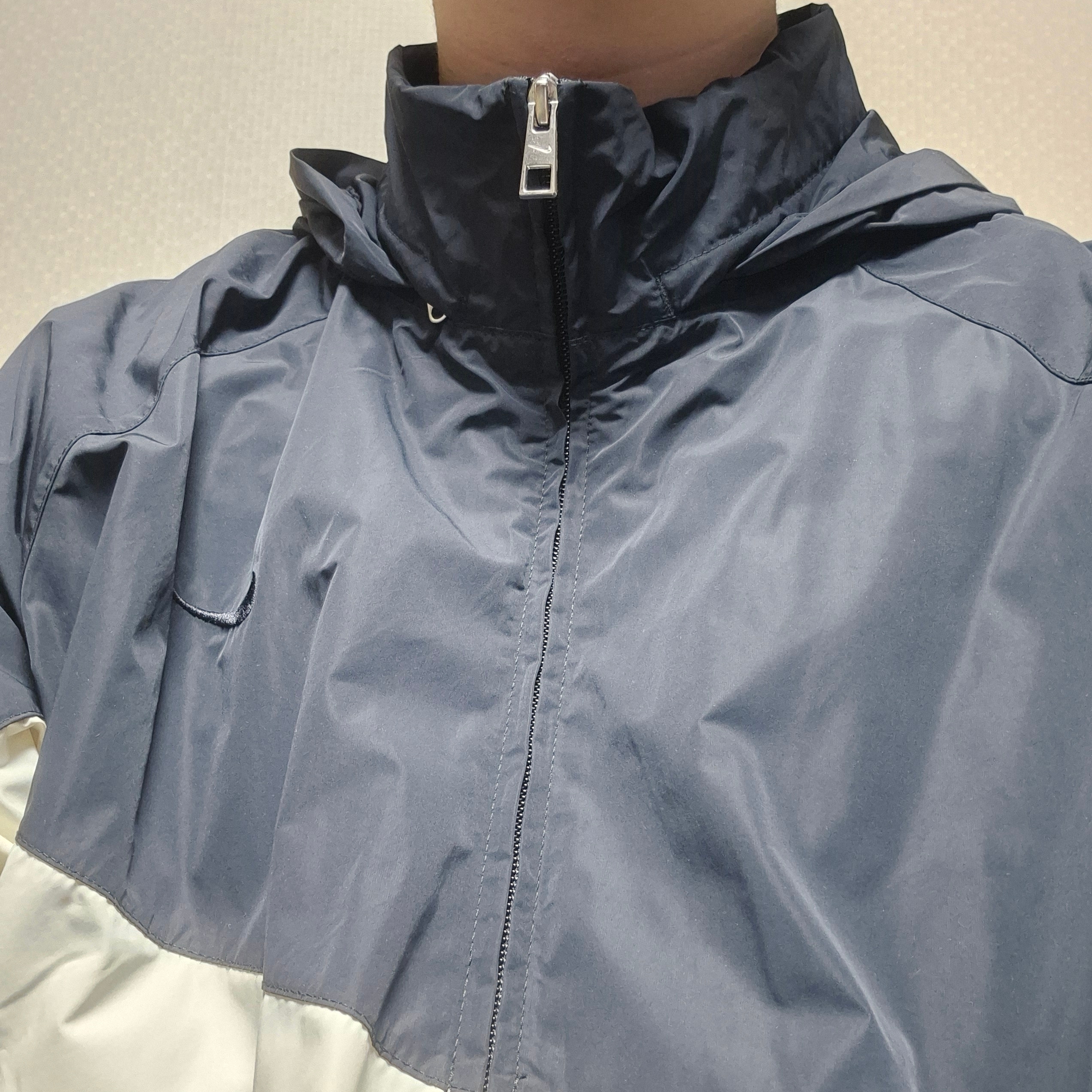 Nike Swoosh Woven Jacket Black Coconut Milk - Asia 착용 스타일