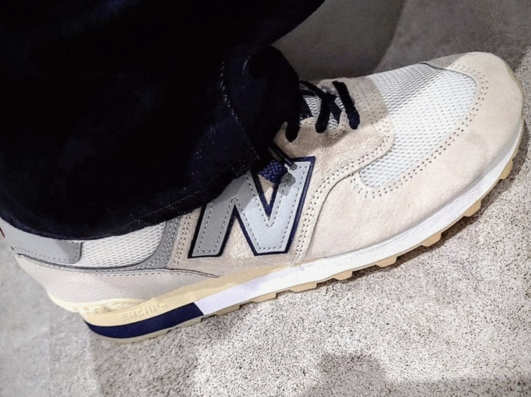 New Balance 576 Made in UK Off White 착용 스타일