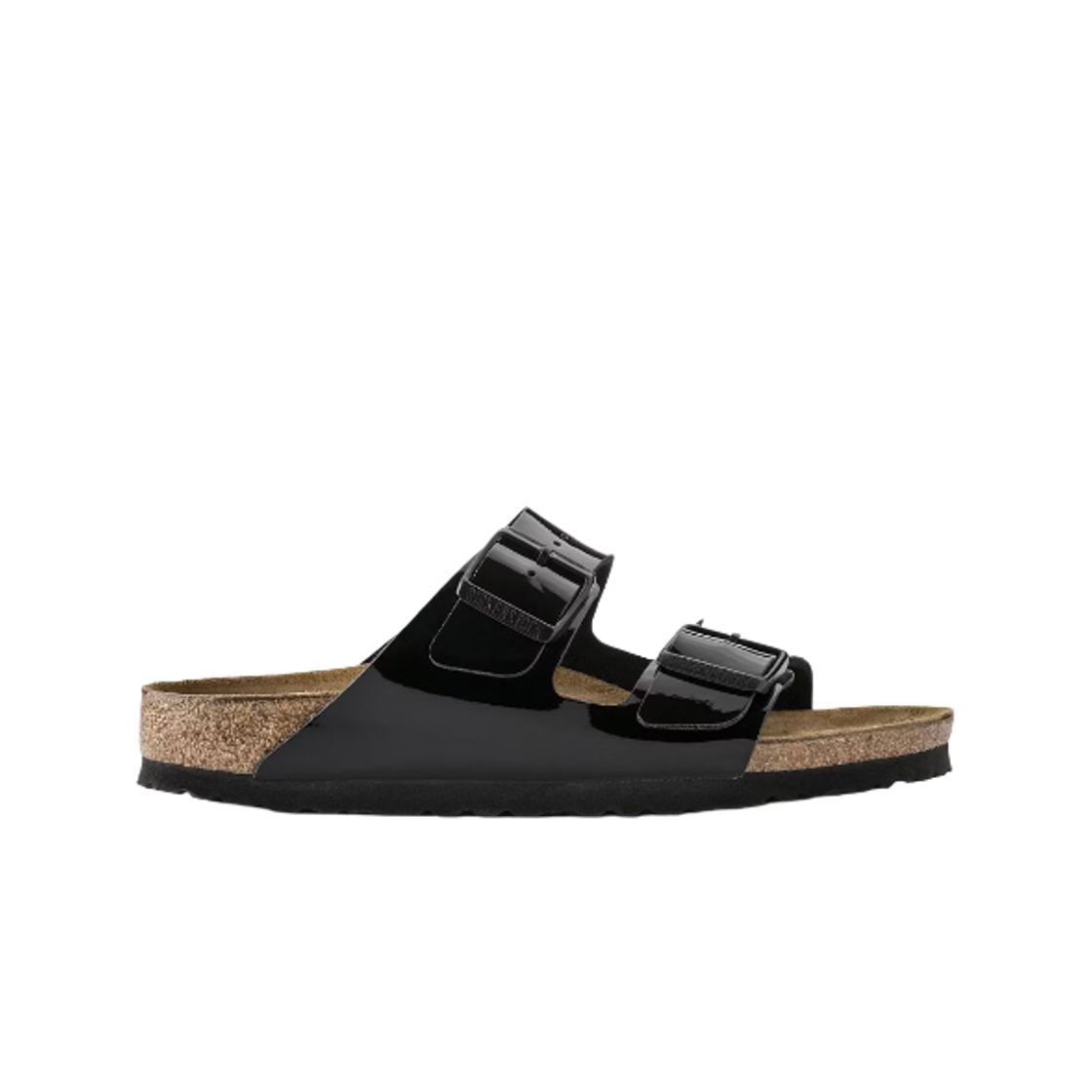 1005292 Birkenstock Arizona Birko Flor Patent Leather Black - Narrow