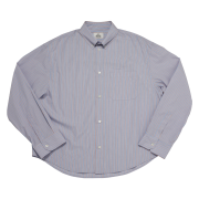 MJD Cropped Stripe Shirt Blue