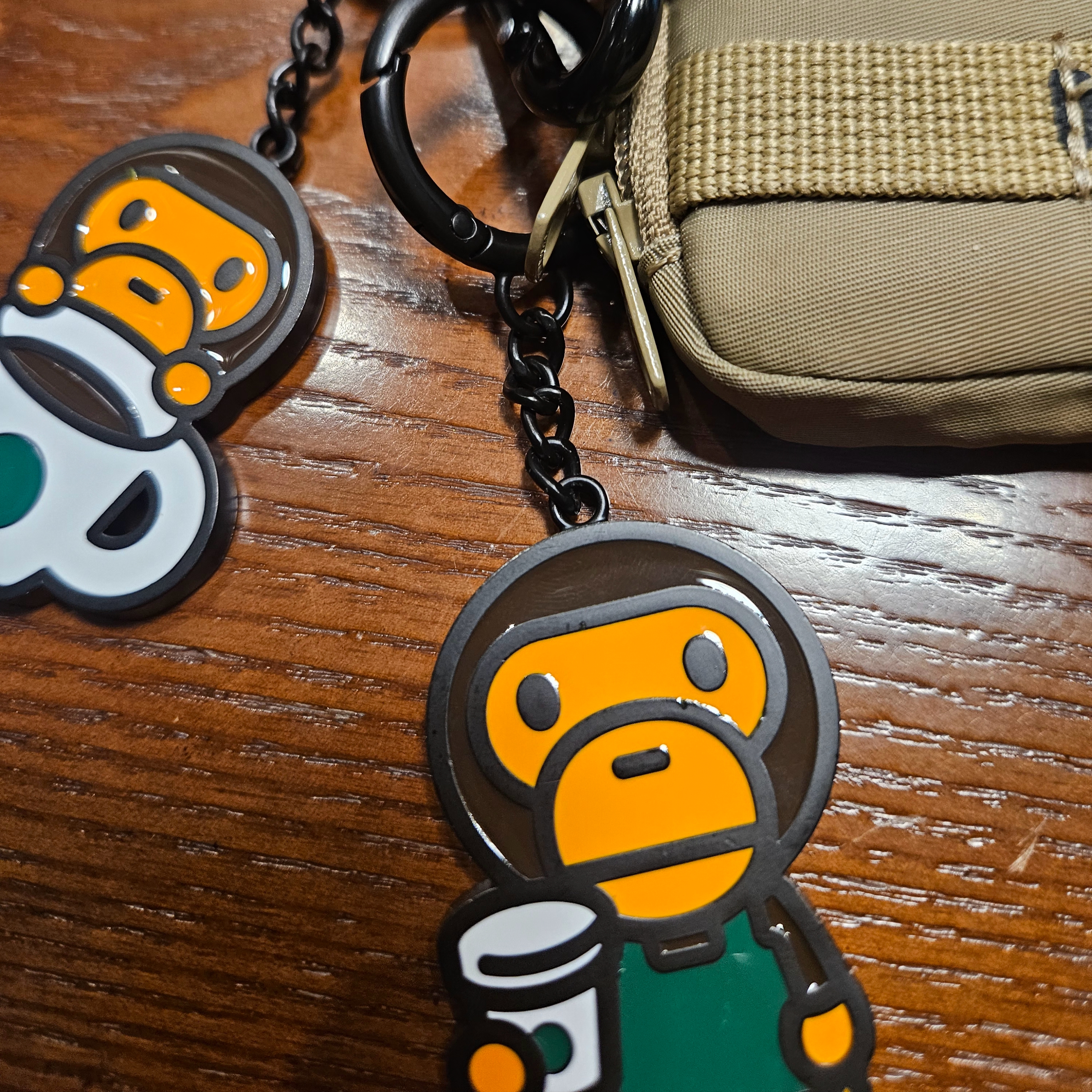 Starbucks x BAPE Baby Milo Keychain, Starbucks x BAPE Baby Milo Keychain 착용 스타일 - 2