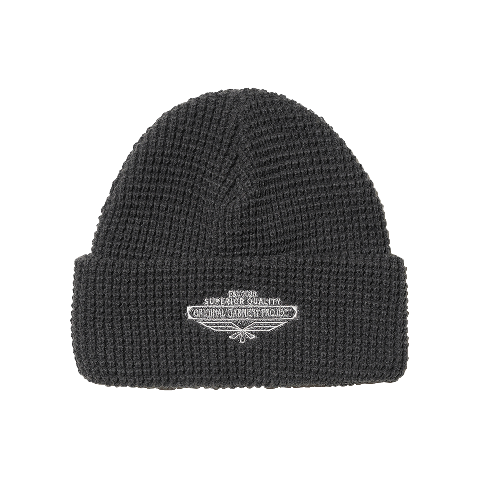O25FFCA029CH OGARP Original Birdemblem Waffle Beanie Charcoal