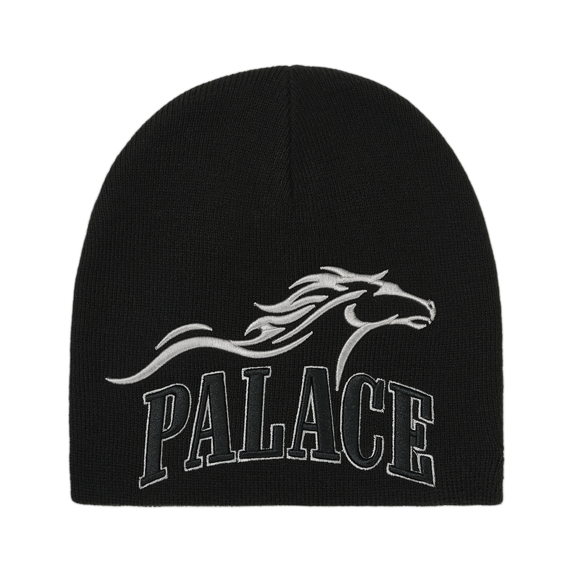 팔라스 홀스파워 나인 커프 비니 블랙 - 25FW(Palace Horsepower Nein Cuff Beanie Black - 25FW) - 1