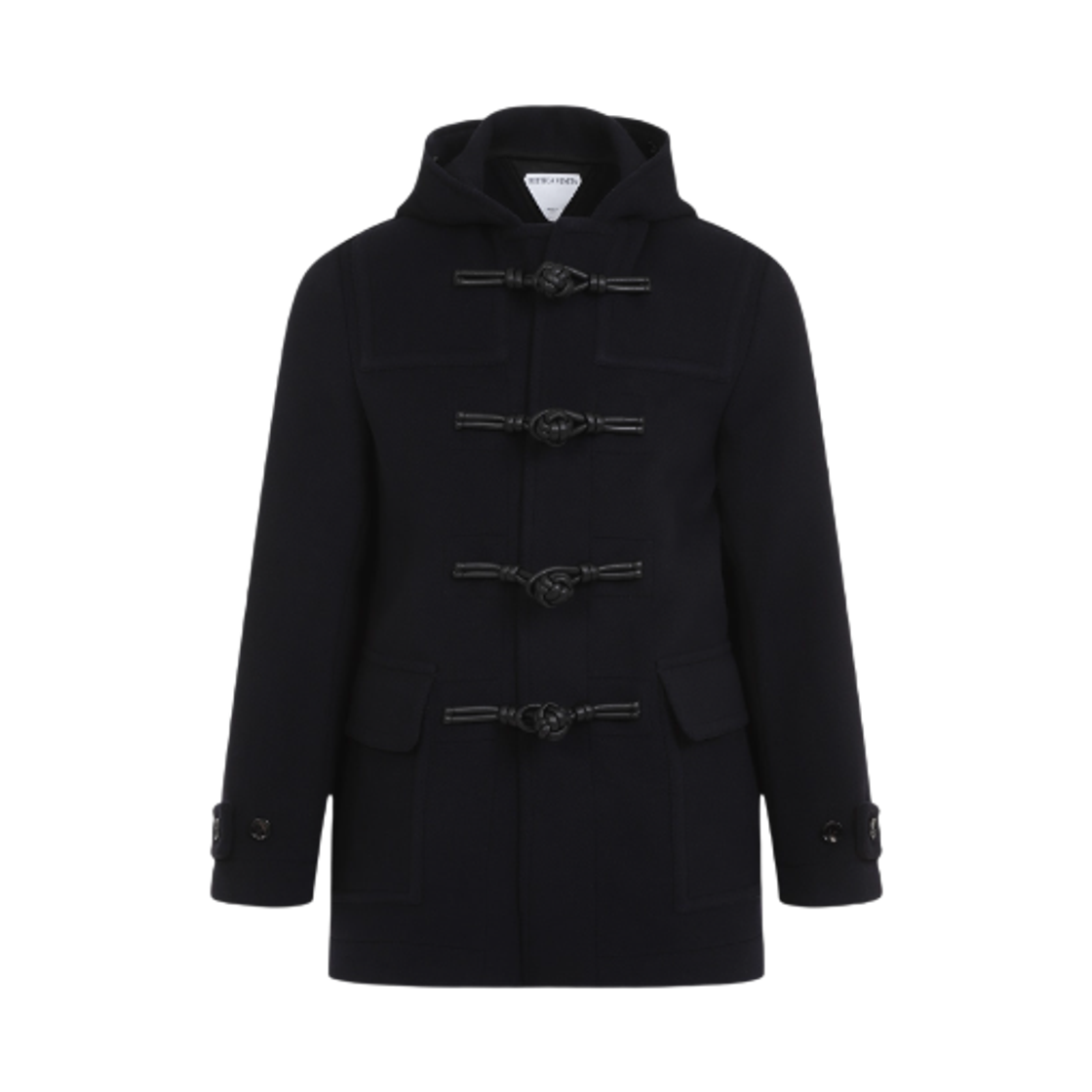 (W) 보테가 베네타 울 더플 코트 네이비((W) Bottega Venata Wool Duffle Coat Navy)