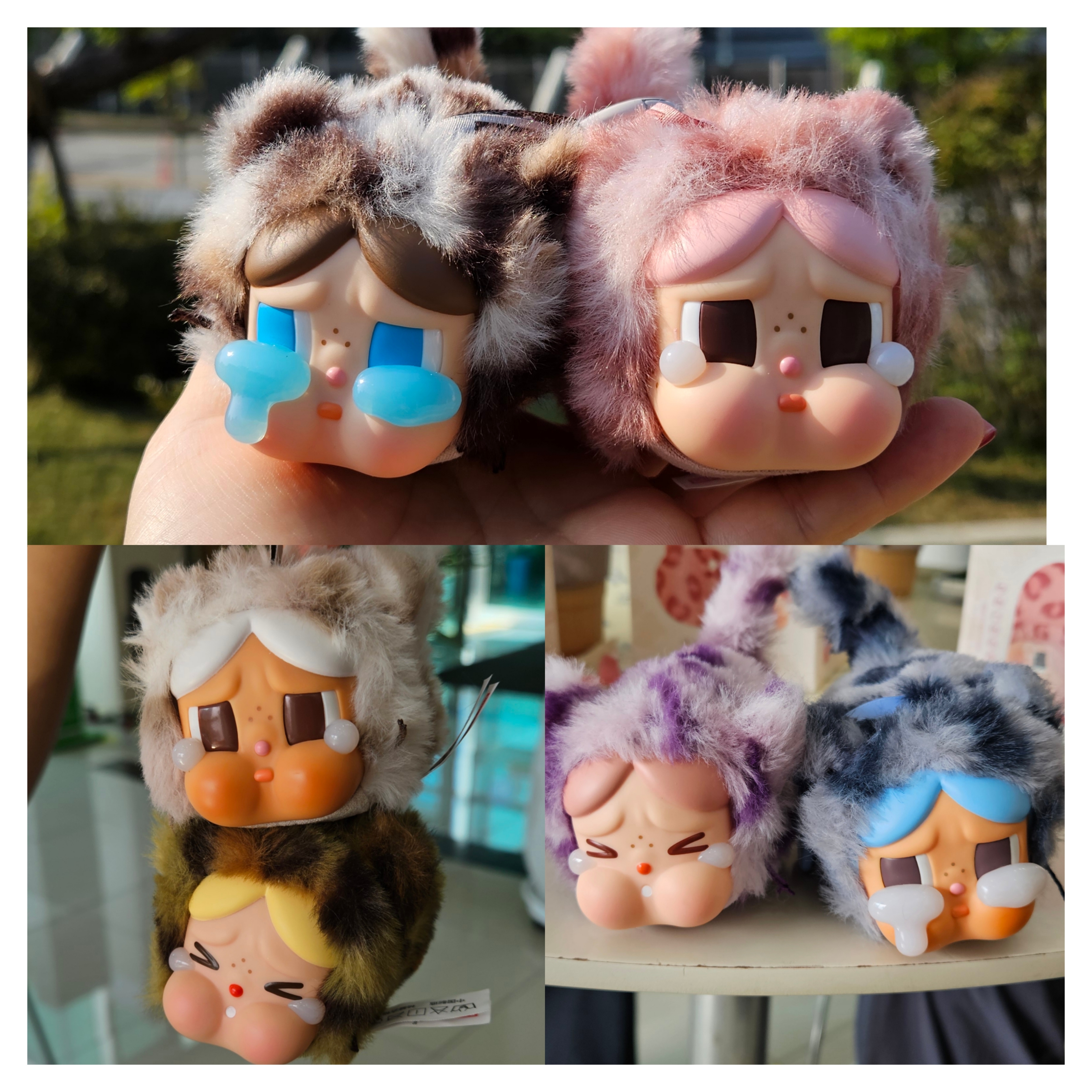 Pop Mart Crybaby Wild But Cutie Series Vinyl Plush Pendant (6 Blind Boxes) 착용 스타일