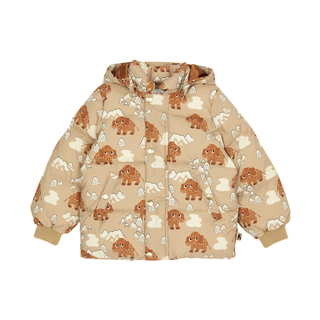 (키즈) 미니 로디니 패딩 베이지((Kids) Mini Rodini Padding Jumper Beige)