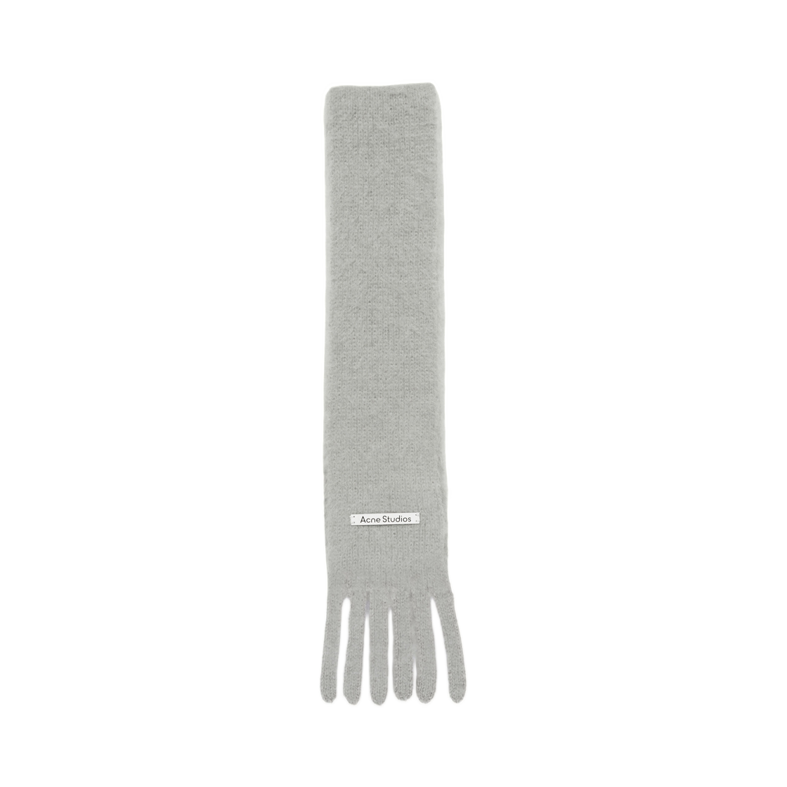 C80241-902 Acne Studios Skinny Logo Muffler Grey