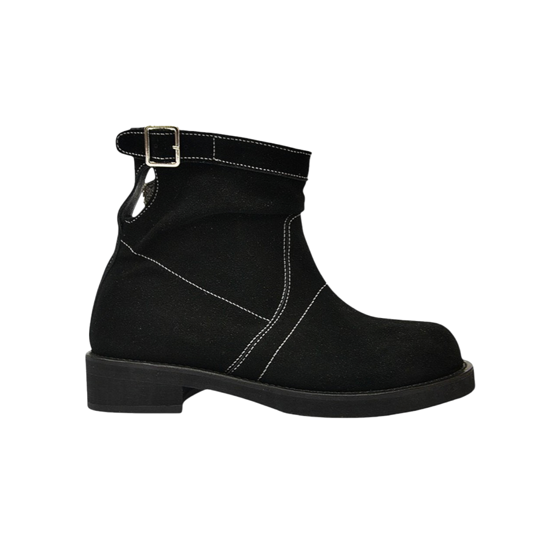 코어오브알케미 오리진 스프릿 앵클 부츠 블랙(COREOFALCHEMY Origin Sprit Ankle Boots Black)