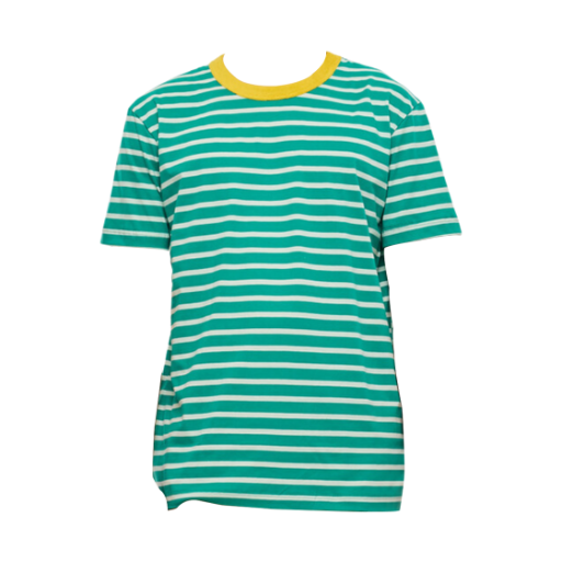 하울린 스트라이프 인 꼬또네 티셔츠 그린(Howlin Striped in Cotone T-Shirt Green) - 1