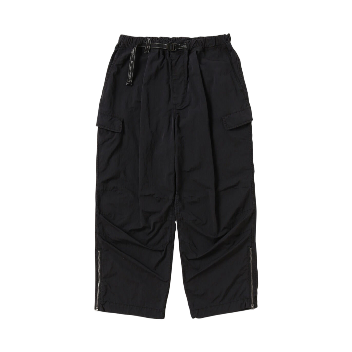 로아 x 앤드 원더 가먼트 다이 나일론 팬츠 블랙(ROA x And Wander Garment Dye Nylon Pants Black)