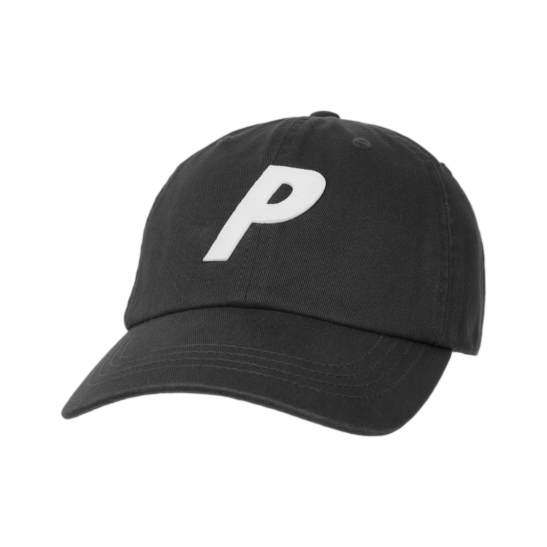 팔라스 P 6-패널 블랙 - 25FW(Palace P 6-Panel Black - 25FW)