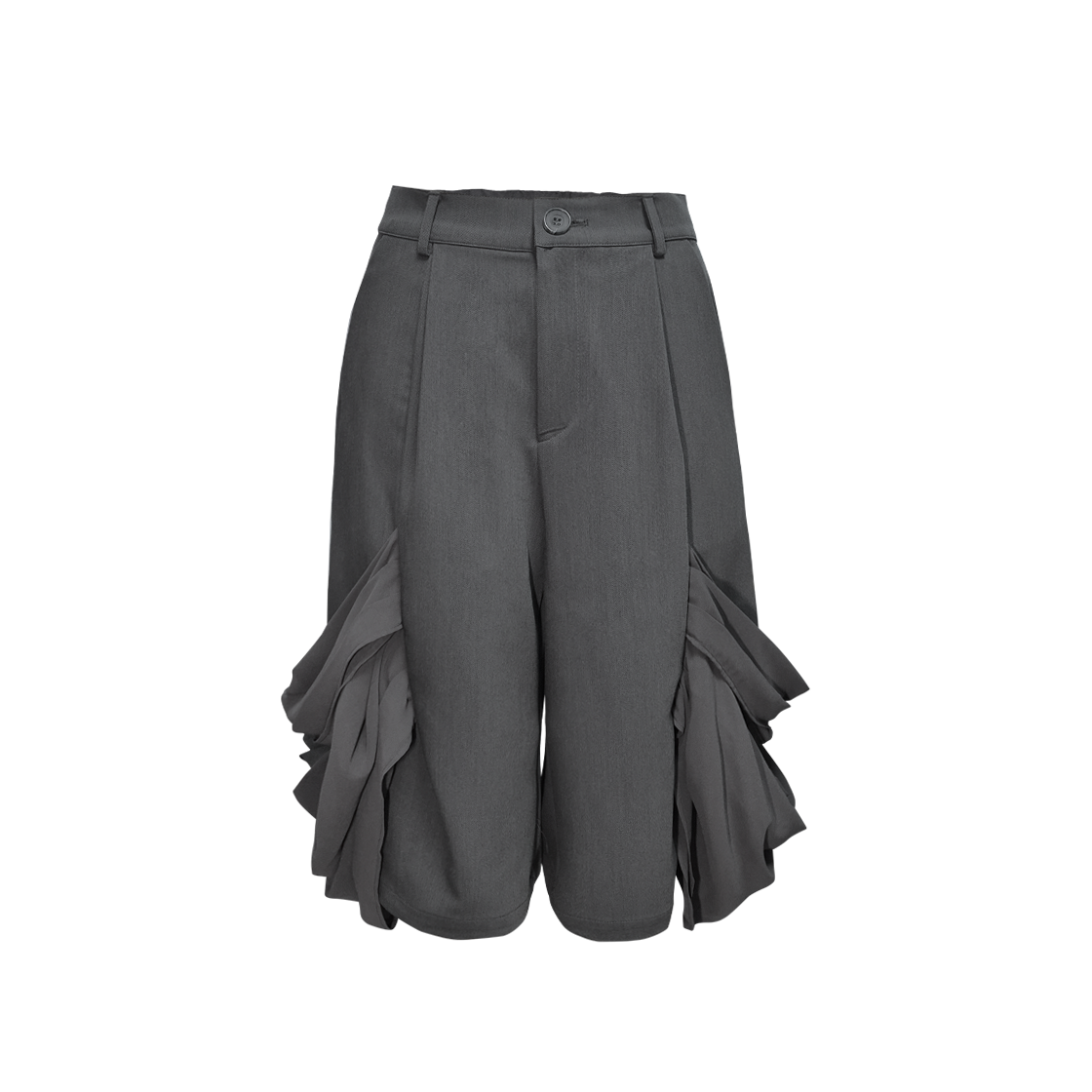 정도 베일 버뮤다 슬렉스 - 다크 그레이(JUNGDO Veil Bermuba Slacks - Dark Gray)