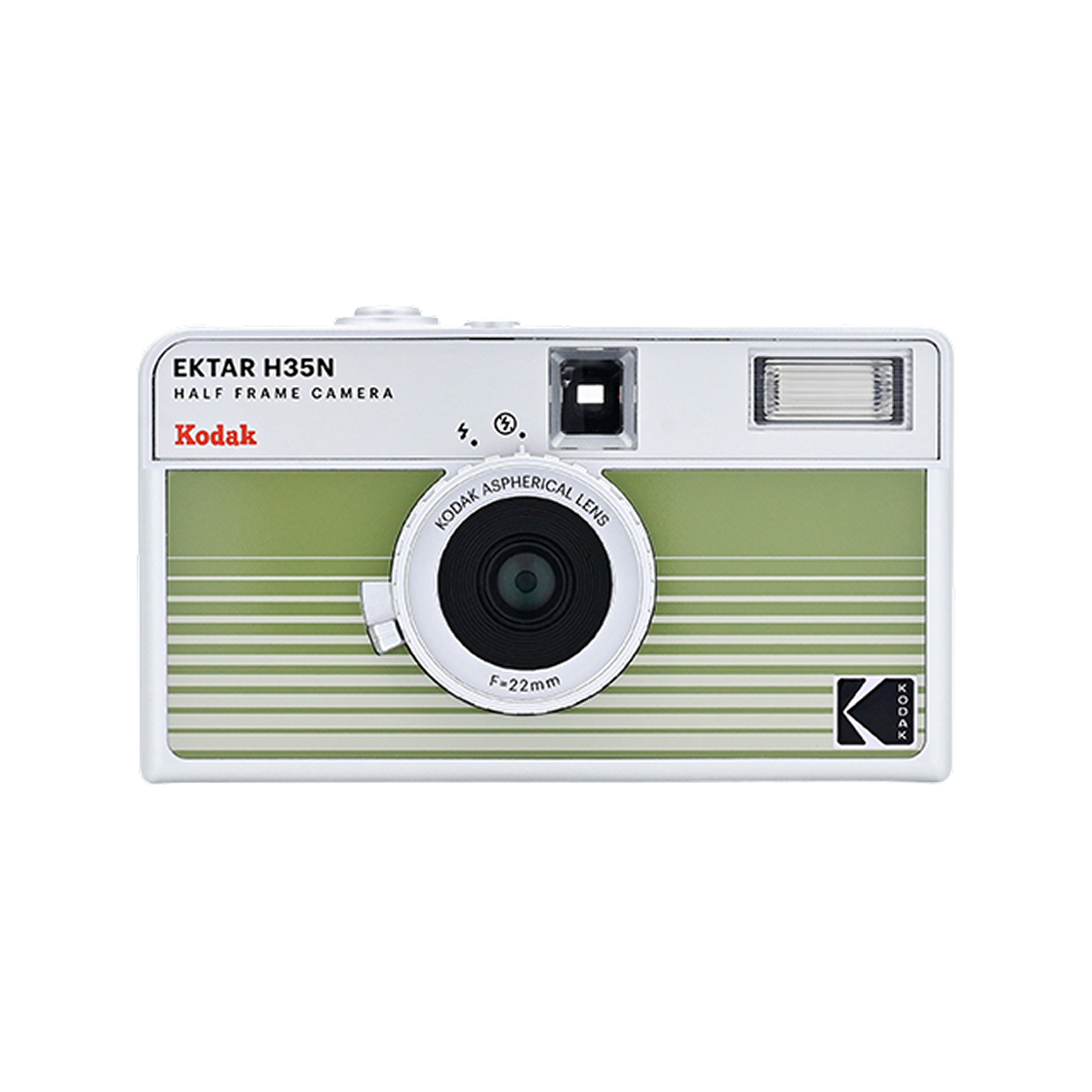 코닥 EXTAR H35N 하프 프레임 필름카메라 스트라이프 그린(Kodak EXTAR H35N Half Frame Film Camera Stripe Green)