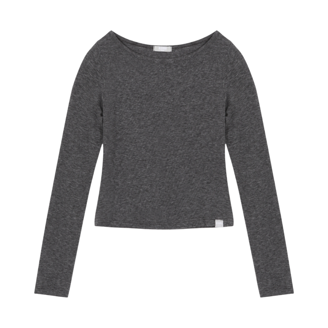 B25FWTS04CC0F Asura As Basic Boat Neck T Charcoal