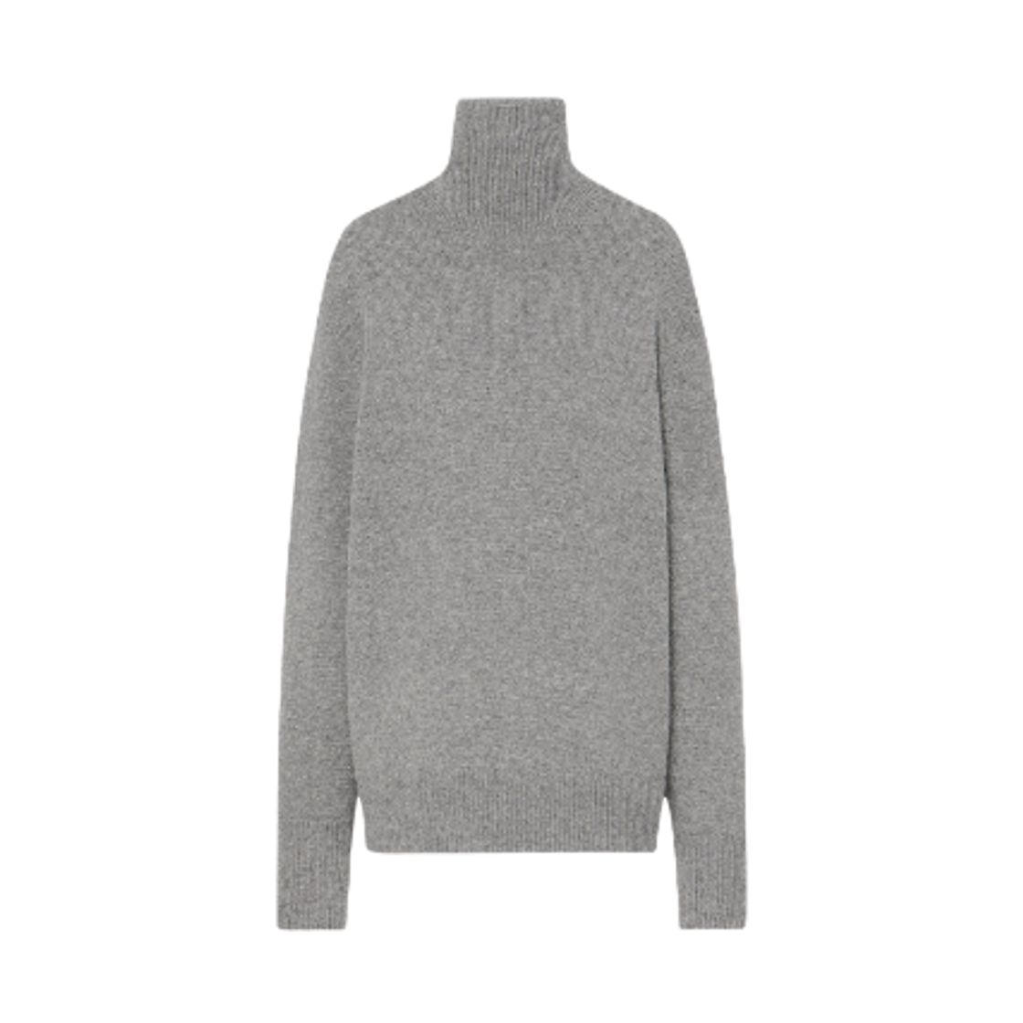 5583Y184GYM (W) The Row Stepny Wool Cashmere Top Grey Melange