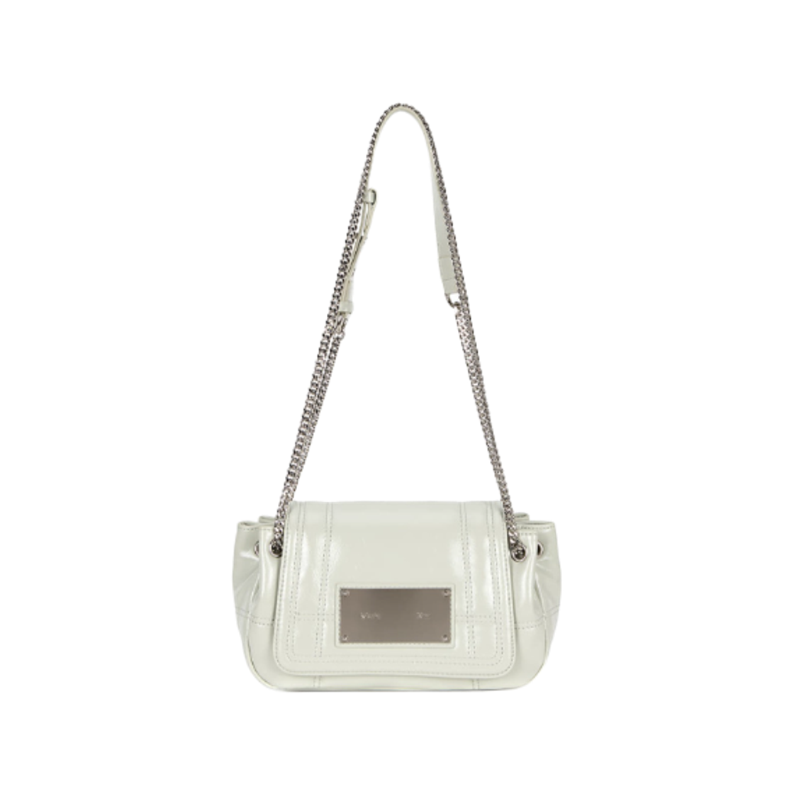 마뗑킴 글로시 퀼팅 스몰 체인백 라이트 그레이