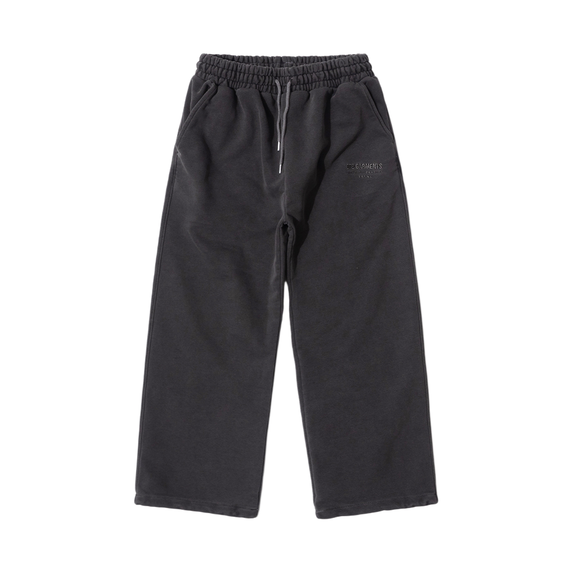 Q5AMPT002CHA QT8 GARMENTS String Washed Sweatpants Charcoal