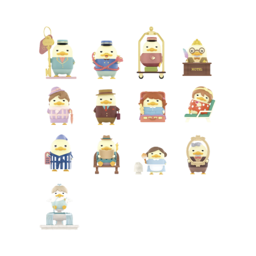 팝마트 더 그랜드 더쿠 호텔 시리즈 피규어 미개봉 랜덤박스 (12개입)(Pop Mart The Grand Duckoo Hotel Series Figures Sealed Case (12 Blind Boxes)) - 2