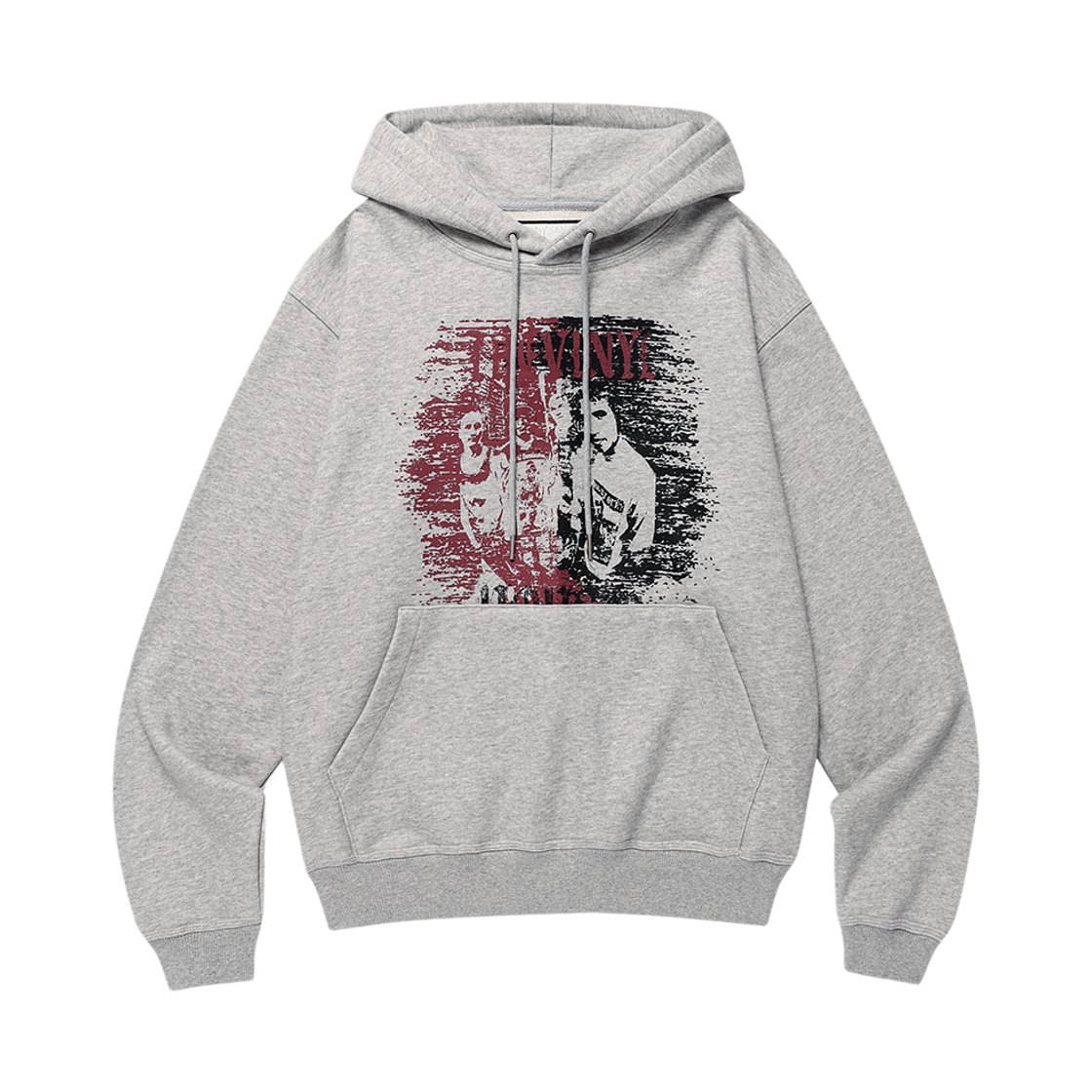 VH2FFUM401AGR Thevinylhouse Vintage Two Tone Hoodie Grey