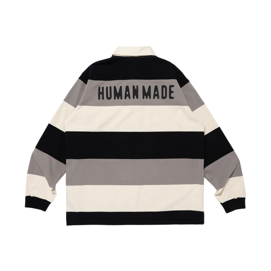 휴먼 메이드 럭비 셔츠 블랙(Human Made Rugby Shirt Black) - 2