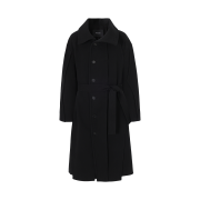 SONGZIO COLLECTION Cut Out Wrap Coat Black