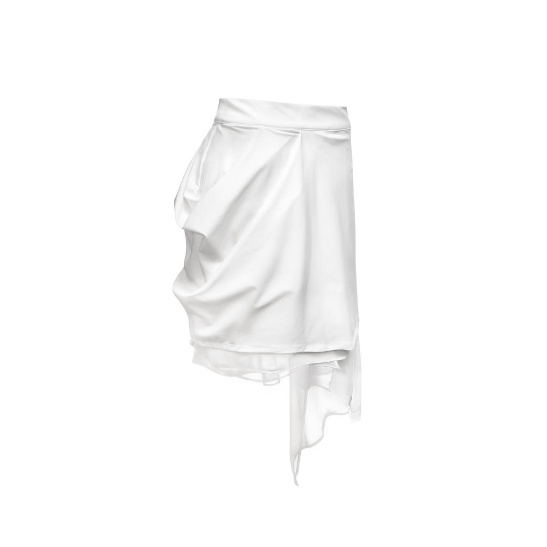 정도 드레이핑 레이어스 스커트 -화이트(JUNGDO Draping Layers Skirt - White) - 2